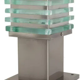 goldstar Ice Cube 9-IN Steel and Glass Gate Light Gate Light Outdoor Lamp image 2