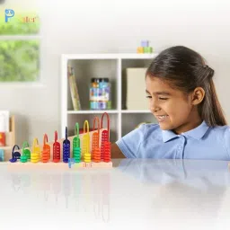 pepstter Wooden Calculation Abacus Shelf Counting Addition and Subtraction MathS Learning image 3