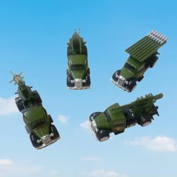 Auto World Military Die-Cast Vehicle Set 1::55 Scale Pack of 4-image-19