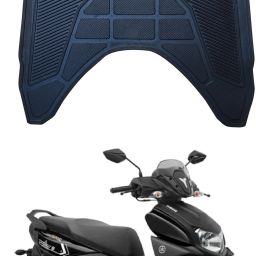 RAY ZR BS-6 Black Scooter Foot Mat For Yamaha Ray-ZR Two Wheeler Mat-image-22
