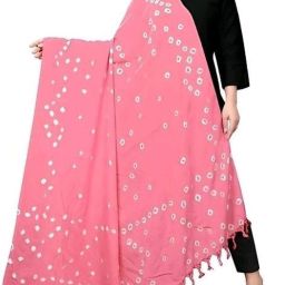 Cotton Silk Printed Pink Women Dupatta-image-47