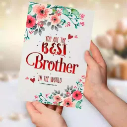 You Are The Best Brother In The World Greeting Card Gift For Brother Bhaiya Men Greeting Card-image-72