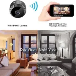 Onfit Mini Wireless 1080P HD Live View Camera Wifi Built-in Battery Night Vision Security Camera image 4