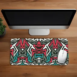 ZORI Color Graffiti Printed Mouse Pad for Gaming Computer, Laptop (11*23inch) Mousepad-image-12