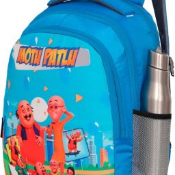 Motu Patlu 30 Litre Nursery (LKG/UKG/1st to 5th std) Boys Girls Kids School Bag Backpack-image-97