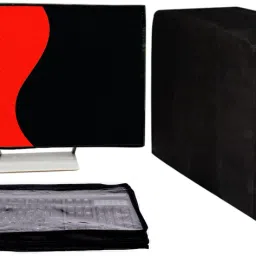 GUTSAV SALES ® COMPUTER COVER 3 SET COVER 20.8 for 21.8 inch MONITER, KEYBOARD, CPU - COMPUTER COVER FULL SET 21.8 INCH-6