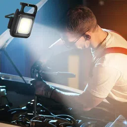TECHGEAR Small Flashlight,800 Lumens Rechargeable Keychain Mini Flashlight Straight Flash Bracket image 5