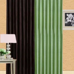 152 cm (5 ft) Polyester Semi Transparent Window Curtain (Pack Of 2)-image-3