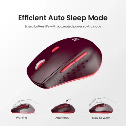 Portronics Toad 32 Wireless Mouse with 6 Buttons, Ergonomic Design, Adjustable Optical DPI Wireless Ambidextrous Optical Mouse image 4