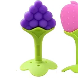 Flexible Silicone Fruit Shape 2 Teether for Baby Teether and Feeder-19