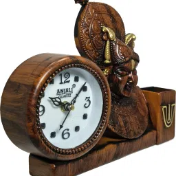 kp giftings Analog Brown Clock image 3