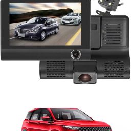 170 Degree/3 Lens G-Sensor 4Inch 3 Way DVR Video Recorder For Car Black LCD-image-81