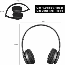 worricow Best New wireless bluetooth headphone with calling mic and 3d bass Bluetooth Headset image 2