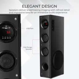 QuillQuarry Premium bass Multimedia speaker 10 W Bluetooth Tower Speaker-image-98