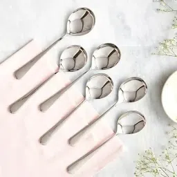 Best Soup Spoons Set of 6 Stainless Steel Stainless Steel Soup Spoon Set-image-28