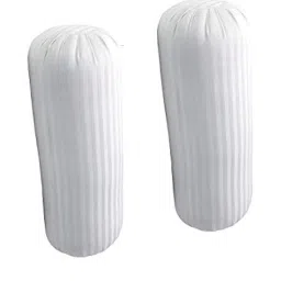 Polyester Fibre Stripes Bolster Pack of 2-image-45