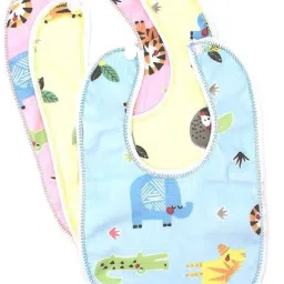 Premium Quality Double Layered Quick Dry Baby Bibs Apron Waterproof Super Soft Cotton Daily Use Feeding Bibs Stylish Trendy Fashionable Durable Baby Gift Set Combo For Toddlers/New Borns(0-12 Months;Pack of 3)-picture-26