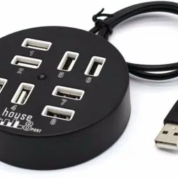 GLAMAXY 8 Port USB Hub Portable Hub Round 8-Port USB 2.0 Hub USB Hub-24