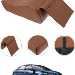 Universal Brown Arm Pain Releif Armrest/Handrest With Phone Holder For Car-56 Car Armrest Cover-image-78