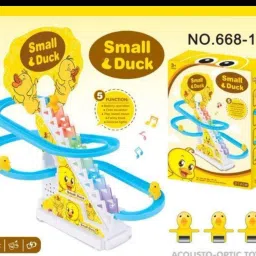 Duck sliding escalator toy with lights and music-29