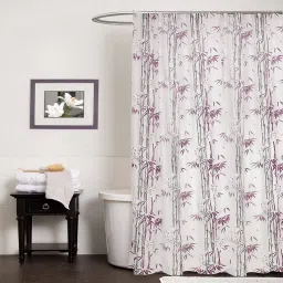 274 cm (9 ft) PVC Shower Curtain (Pack Of 2)-image-84