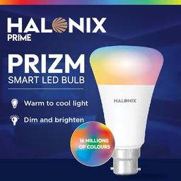 Halonix Wi-Fi Enabled Smart LED Bulb 9W B22D (16 Million Colors + Warm White/Neutral White/White) (Compatible with Amazon Alexa and Google Assistant) image 2