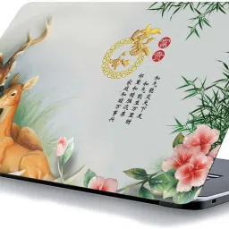 qth FLORAL LAP-3239 VINYL Reusable Laptop Skin Compatible for 15.6 inch-image-43