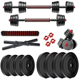 10 kg 3 In 1 Convertible Dumbbells & Barbell Fitness (10KG) Home Gym Combo-25