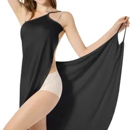 Fashion Pareo Women Bikini Wrap Backless Cover Dress Thin Strap Solid Women Swim-dress Black Swimsuit-image-32