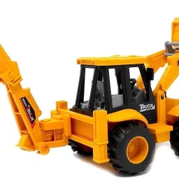 Unbreakable Pull Back JCB Construction Loader Truck Vehicle Toy-picture-24