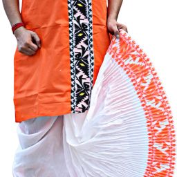 GOURI COLLECTIONS Jamdani Readymade Dhoti Pants (4CD1) for Men – Mayur Puccha Design Embellished Men Dhoti-image-15