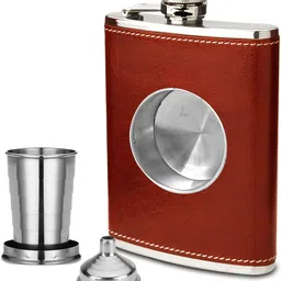 fitup ® Hip Flasks for Liquor Pocket Drink Bottle 8 Oz with funnel Stainless steel Hip Flask-picture-45