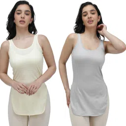 Women Multicolor Chemise-image-3