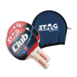 Club Pack of 2 Red, Black Table Tennis Racquet-8