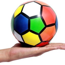 RIDERA Rainbow Multicolor Football for Rubber Outdoor Training Ball for Kids Football - Size: 5-image-59