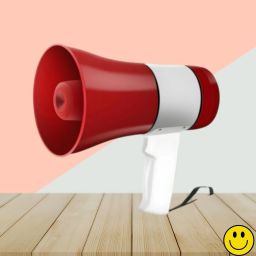 Handheld Megaphone with Siren, Microphone & Rechargeable for Outdoor EventsA447 Megaphone Portable Megaphone Siren Loudspeaker Function &Long Battery BackupU447 Outdoor PA System-83