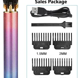 HAMOFY Professional Golden t99 Trimmer Haircut Grooming Kit Metal Body Rechargeable 57 Grooming Kit 51 minRuntime 8 Length Settings-23