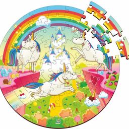 Wooden Unicorn Jigsaw Puzzle, 60 Pcs-25