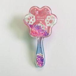 Star Shaped Glittery Star Hair Brush/Hair Comb (Pink)-image-59
