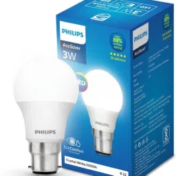 philips 3 W Basic Round B22 LED Bulb image 2