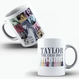 TAYLOR SWIFT THE ERAS TOUR PRINTED 330 ML WHITE MUG FOR TAYLOR SWIFT LOVERS Ceramic Coffee Mug-image-61