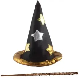 PopTheParty Cosplay Star Magician Party Wizard Hat With Harry Potter Wand-25