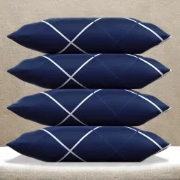 LUXURY Polyester Fibre Solid Sleeping Pillow Pack of 4-image-50