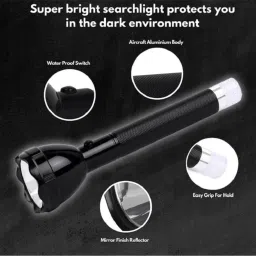 dazzel flex 2 IN 1 Rechargeable Waterproof Dual Mode Powerful Long-Range to 1 KM Flashlight Torch image 4