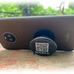 linqs NFC & Smart QR Code Contactless Digital Business Card | Tap or Scan to Save Data Card image 2