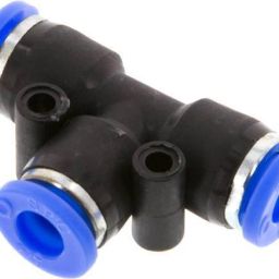 Pneumatic Push in Plastic (8x8x8 M) Air Tub Fitting Joint and Push Connector Tee Hose Pipe-image-61