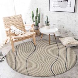 saraswati global Silver Stripes Wool And Viscose 10X10 Hand-Tufted Carpet-picture-21