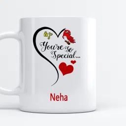 You Are So Special Neha Printed Coffee , I Love You Neha , Neha Name , Gift For Friends , Lovers , Valentine's day , Anniversary Gift , Happy Birthday Gift , Rakhi , Rakshabandhan , Happy Raakhi , Sister , Wife , Daughter , Women Day Gift Ceramic Coffee Mug-image-2