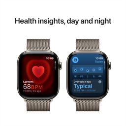 Apple Watch Series 10 GPS+Cellular with Milanese Loop - M/L (46mm Retina LTPO3 OLED Display, Natural Titanium Case) image 5