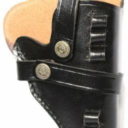Unisex Leather 9 mm Revolver Pistol Gun Cover Holster Racquet Carry Case. Pistol/Gun Cover Free Size-image-74